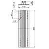 Adapter trapezoidal roof for pitched roof system 110x35x385 Alumínio polido