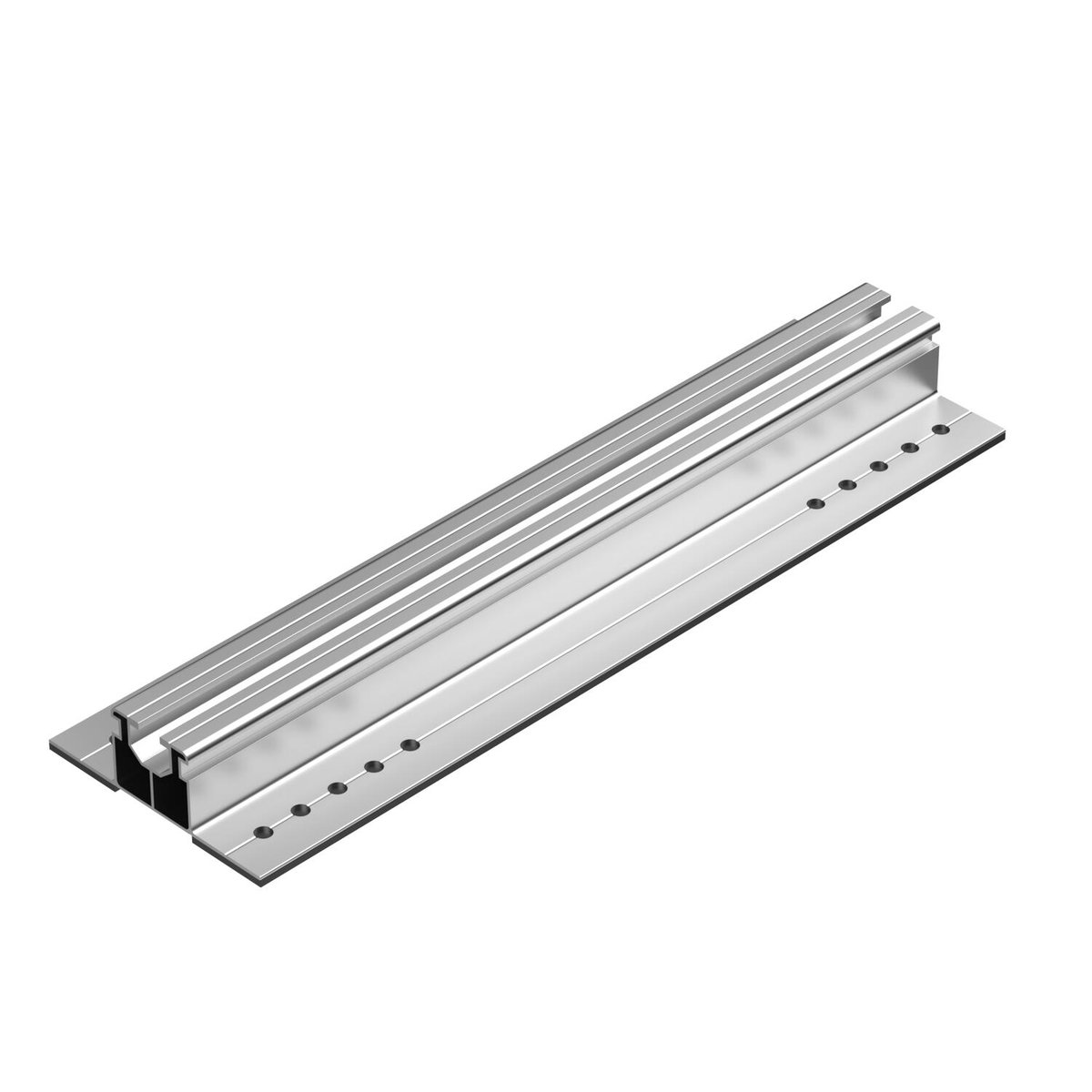 Adapter trapezoidal roof for pitched roof system 110x35x385 Alumínio polido