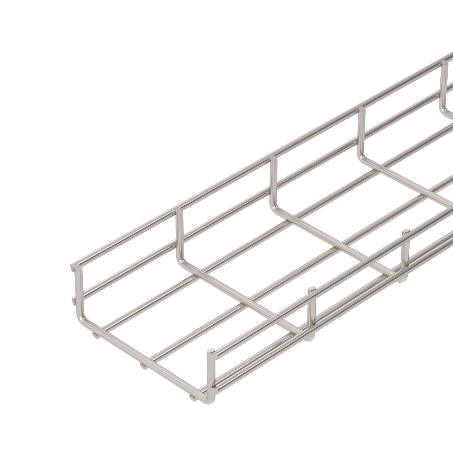 C.cabos varão grandes vãos SGR 55x150x3000 Aço inoxidável, livre de ferrugem A2 1.4301 brilhante, pós-tratamento aço inoxidável