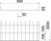 C.cabos varão grandes vãos SGR 55x500x3000 Aço inoxidável, livre de ferrugem A2 1.4301 brilhante, pós-tratamento aço inoxidável