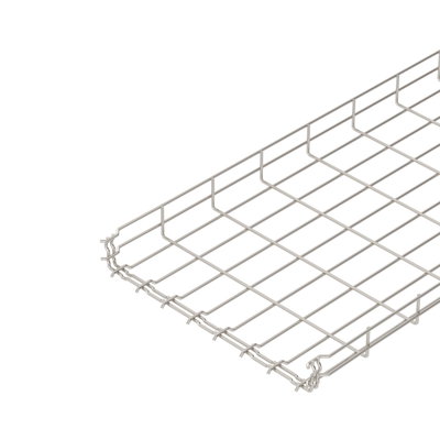Caminho de cabos em varão GRM 55x400x3000 Aço inoxidável, livre de ferrugem A2 1.4301 brilhante, pós-tratamento aço inoxidável