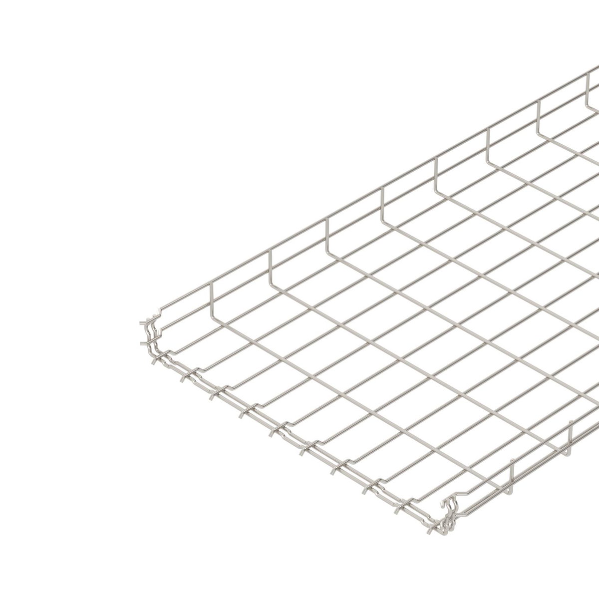 Caminho de cabos em varão GRM 55x500x3000 Aço inoxidável, livre de ferrugem A2 1.4301 brilhante, pós-tratamento aço inoxidável