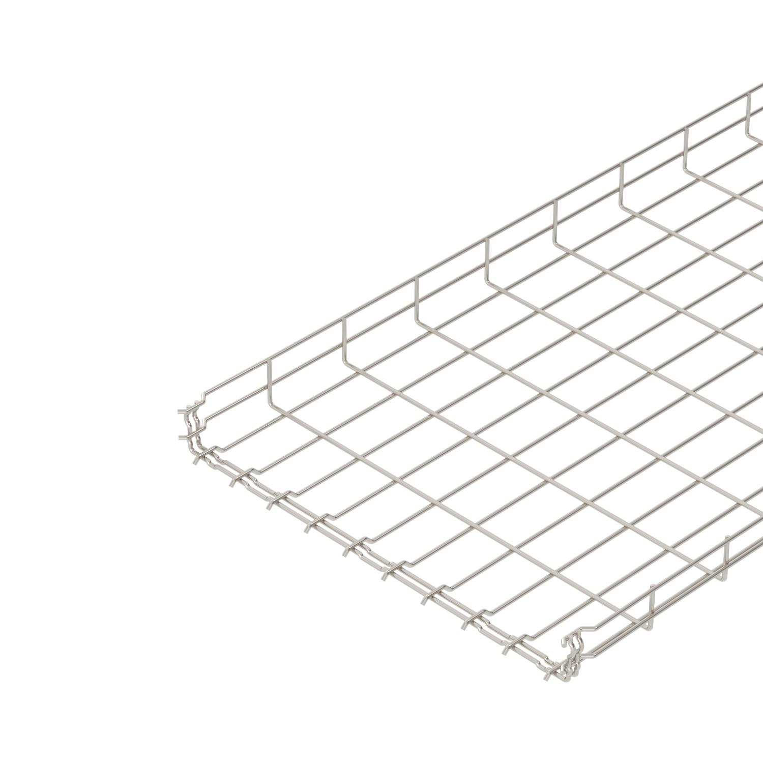 Caminho de cabos em varão GRM 55x500x3000 Aço inoxidável, livre de ferrugem A2 1.4301 brilhante, pós-tratamento aço inoxidável