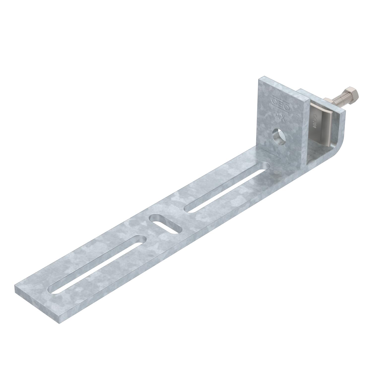 Clamping piece for vertical application 254x58x40 Aço Galvanizado por imersão a quente após maquinação zinco