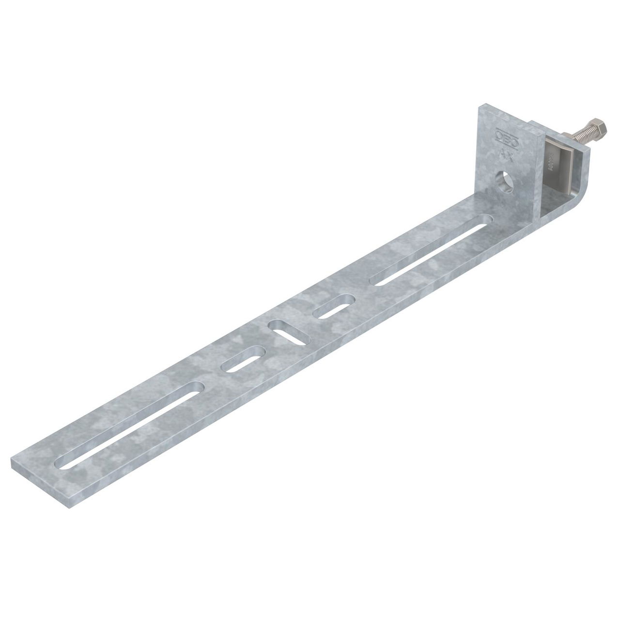 Clamping piece for vertical application 354x58x40 Aço Galvanizado por imersão a quente após maquinação zinco