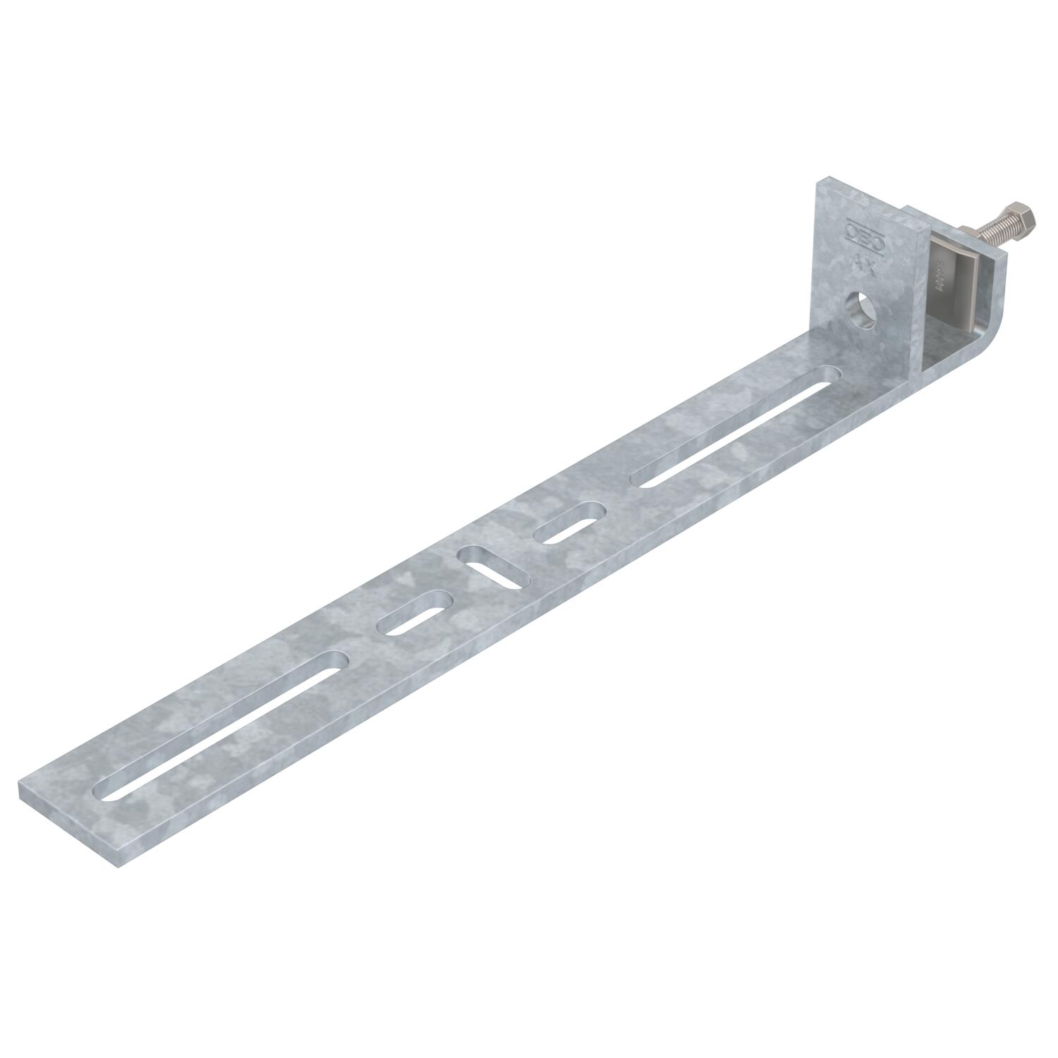 Clamping piece for vertical application 354x58x40 Aço Galvanizado por imersão a quente após maquinação zinco
