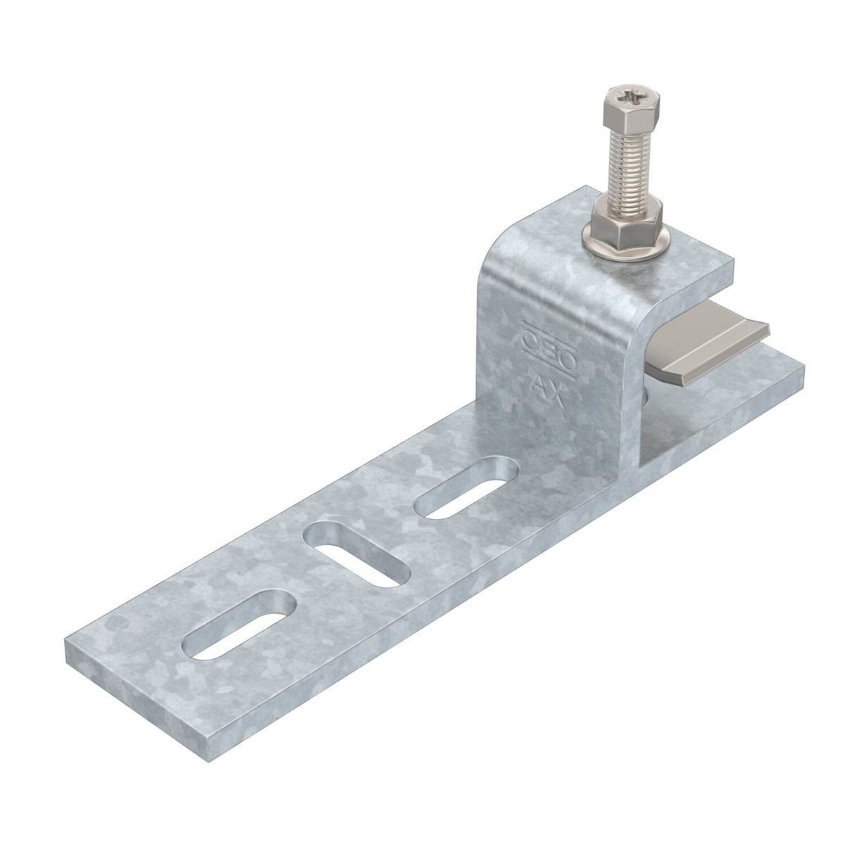 Clamping piece for horizontal application 168x44x40 Aço Galvanizado por imersão a quente após maquinação zinco