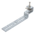 Clamping piece for exterior of steel girder 253x74x40 Aço Galvanizado por imersão a quente após maquinação zinco
