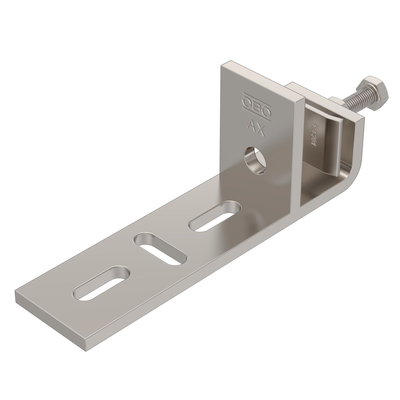 Clamping piece for vertical application 154x58x40 Aço inoxidável, livre de ferrugem A2 1.4301 brilhante, pós-tratamento aço inoxidável