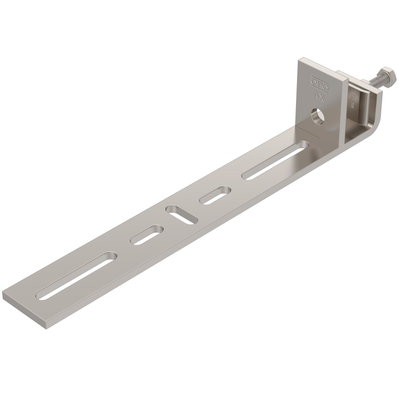 Clamping piece for vertical application 304x58x40 Aço inoxidável, livre de ferrugem A2 1.4301 brilhante, pós-tratamento aço inoxidável