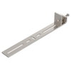 Clamping piece for vertical application 354x58x40 Aço inoxidável, livre de ferrugem A2 1.4301 brilhante, pós-tratamento aço inoxidável