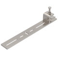 Clamping piece for horizontal application 318x44x40 Aço inoxidável, livre de ferrugem A2 1.4301 brilhante, pós-tratamento aço inoxidável