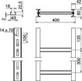 Escada vertical Distância entre degraus 300mm 400x3000mm Aço Galvanizado por imersão a quente após maquinação zinco