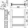 Escada vertical Distância entre degraus 300mm 600x3000mm Aço Galvanizado por imersão a quente após maquinação zinco