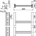 Escada vertical Distância entre degraus 300mm 600x3000mm Aço Galvanizado por imersão a quente após maquinação zinco