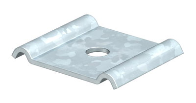 Peça de aperto para parafuso M10 60x40 Aço galvanizado pelo método Sendzimir zinco