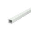 Calha com base perfurada 15x15x2000 Policloreto de vinilo cinzento claro RAL 7035