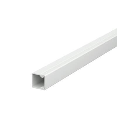 Calha com base perfurada 15x15x2000 Policloreto de vinilo cinzento claro RAL 7035