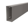 Calha com base perfurada 100x230x2000 Policloreto de vinilo cinzento pedra RAL 7030