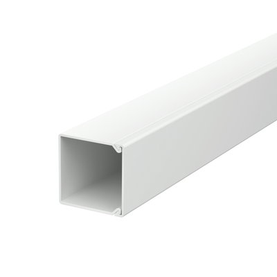 Calha com base perfurada 25x25x2000 Policloreto de vinilo cinzento claro RAL 7035
