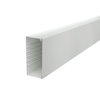 Calha com base perfurada 80x170x2000 Policloreto de vinilo cinzento claro RAL 7035