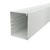 Calha com base perfurada 100x130x2000 Policloreto de vinilo cinzento claro RAL 7035