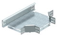 Derivação em T horizontal, com uniões curvas 60x200 Aço Galvanizado por imersão a quente após maquinação zinco