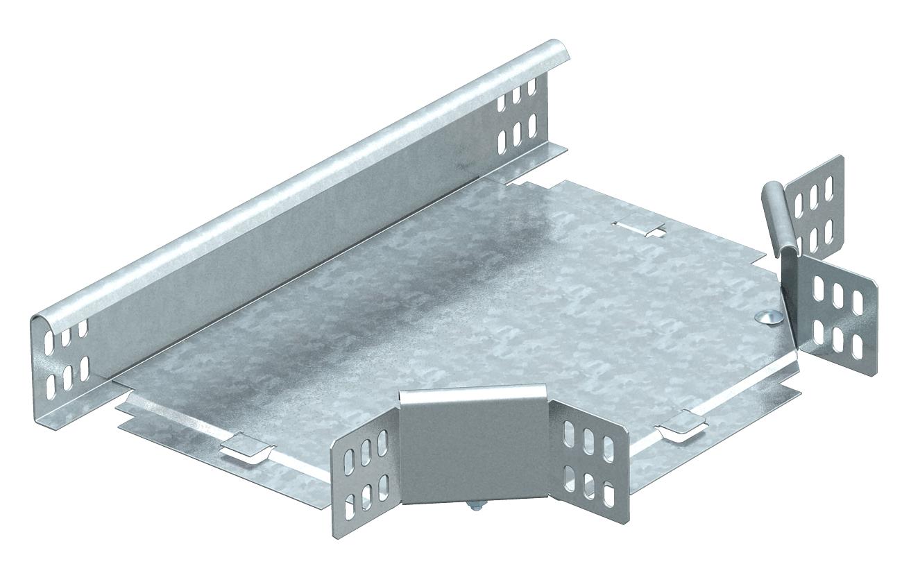 Derivação em T horizontal, com uniões curvas 60x200 Aço Galvanizado por imersão a quente após maquinação zinco