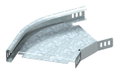 Ângulo 45º horizontal, com uniões curvas 35x200 Aço galvanizado pelo método Sendzimir