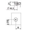 Ferrolho rotativo para tampa Ø20 mm Aço Galvanizado por imersão a quente após maquinação zinco