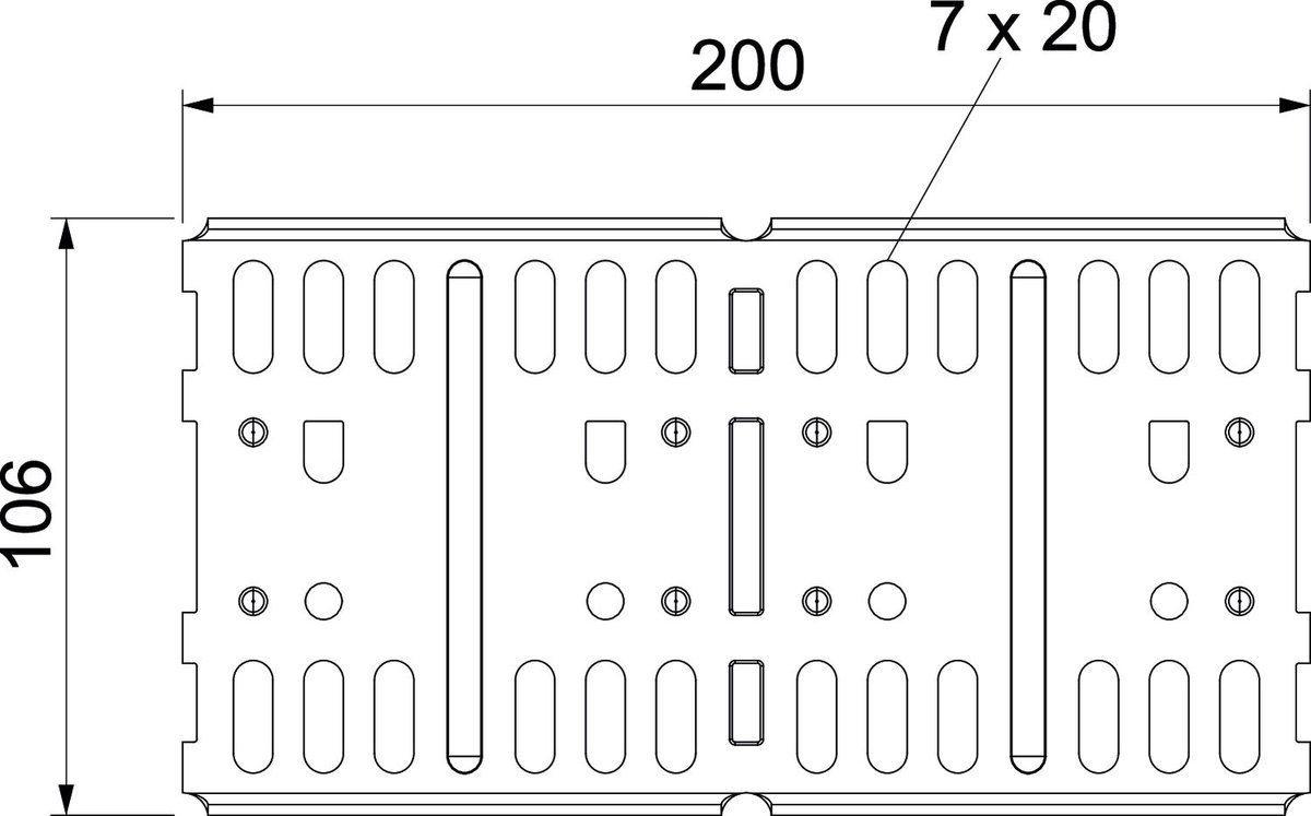 União reta e curva para c. cabos chapa,horizontal 110x200 Aço inoxidável, livre de ferrugem A2 1.4301 brilhante, pós-tratamento aço inoxidável – Imagem 2 de 3