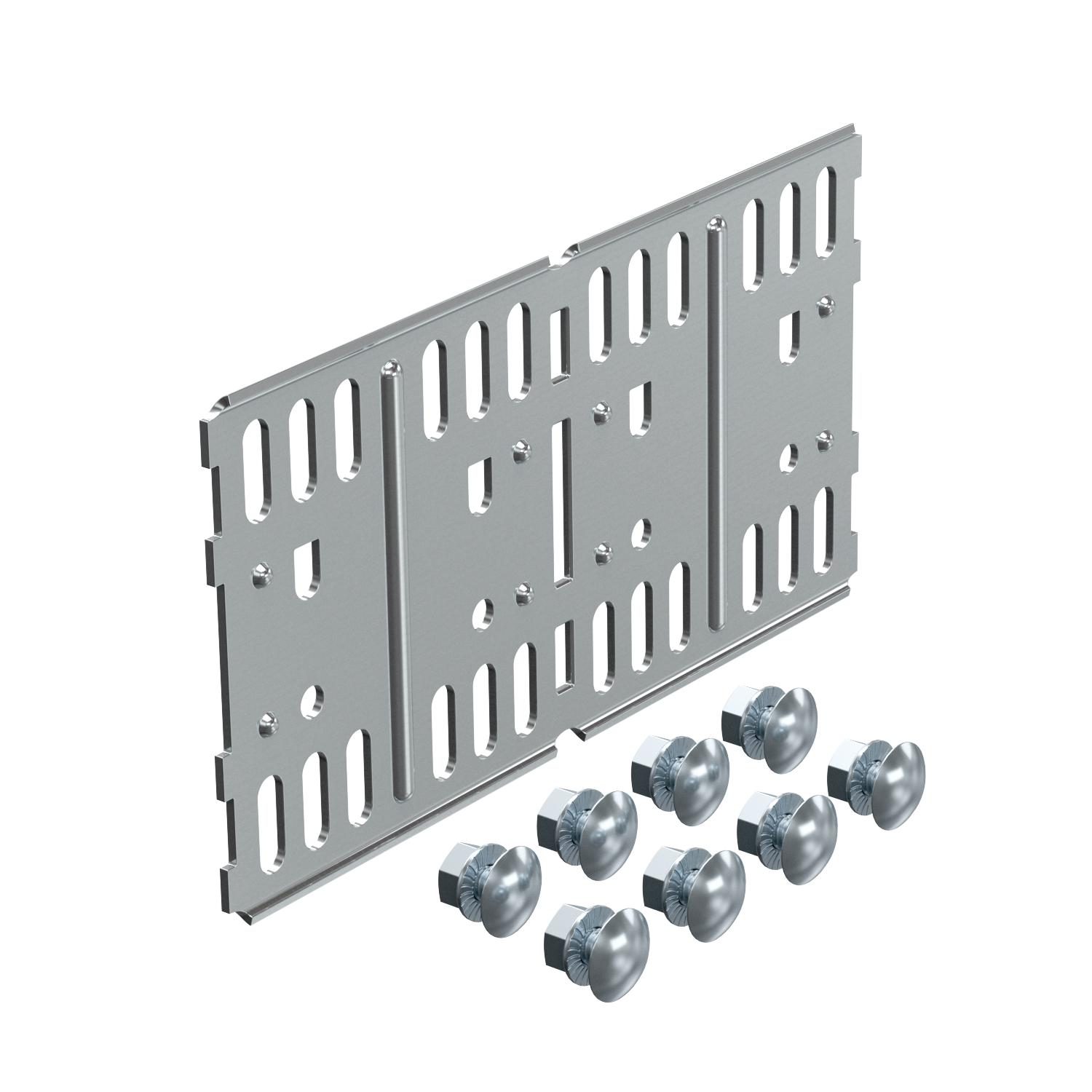 União reta e curva para c. cabos chapa,horizontal 110x200 Aço Galvanizado por imersão a quente após maquinação 85µm zinco