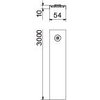 Tampa com ferrolho 53x3000 Aço Galvanização continua zinco/alumínio, Double Dip zinco
