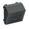 Suporte multimédia USB 3.0 A Tomada com ligação roscada 45x45mm Policarbonato cinzento antracite RAL 7021