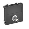 Suporte multimédia BNC video 1x Ficha, fêmea-fêmea 45x45mm Policarbonato cinzento antracite RAL 7021