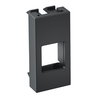 Suporte multimédia Keyston-C sem fêmea 1/2 módulo 22,5x45x19 Policarbonato cinzento antracite RAL 7021
