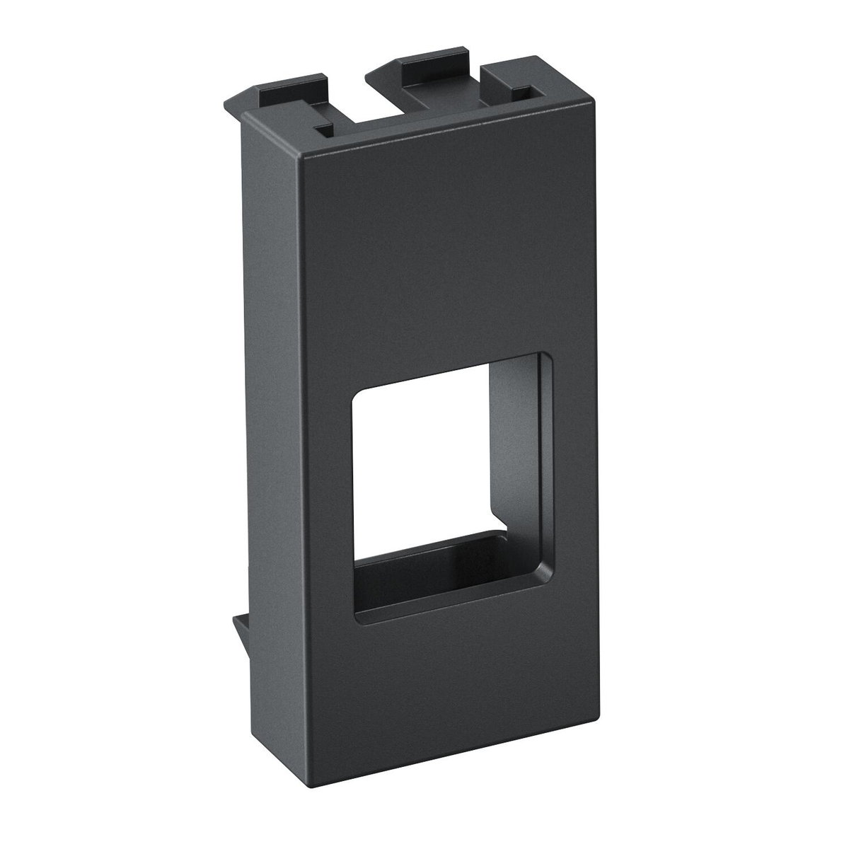Suporte multimédia Keyston-C sem fêmea 1/2 módulo 22,5x45x19 Policarbonato cinzento antracite RAL 7021