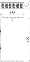 Distribuidor com WINSTA 1E 12A 300x163x46 Aço
