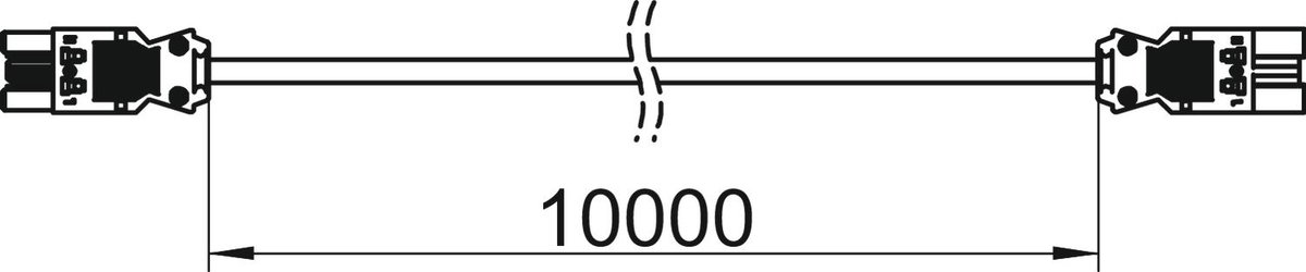 Cabo de ligação 3x2,5mm² L10000mm branco – Imagem 2 de 2