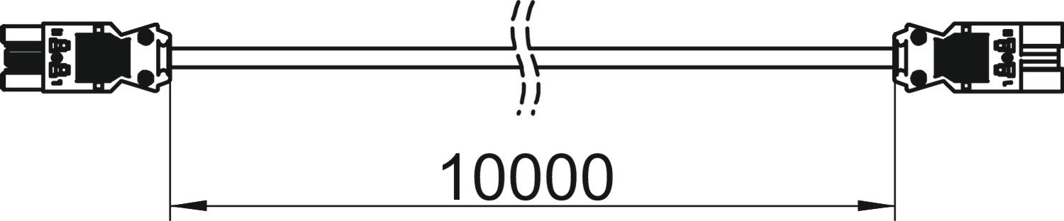 Cabo de ligação 3x2,5mm² L10000mm branco – Imagem 2 de 2