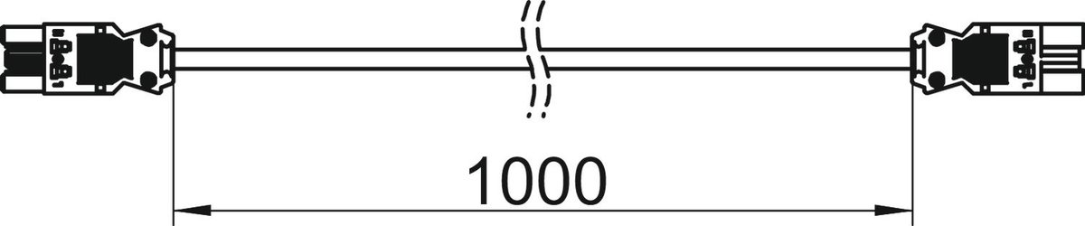 Cabo de ligação 3x2,5mm² L1000mm branco – Imagem 2 de 2