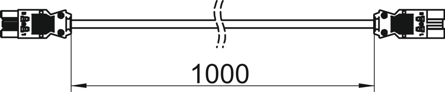 Cabo de ligação 3x2,5mm² L1000mm branco – Imagem 2 de 2