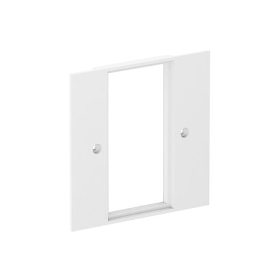 Cover plate 2x Modul 45 95x95mm Poliamida branco puro RAL 9010