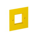Espelho simples Modul 45 95x95mm Poliamida amarelo cádmio RAL 1021