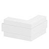 Ângulo externo rígido 189x189x100 Policarbonato/acrilonitrila-butadieno-estireno branco puro RAL 9010