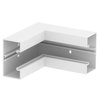 Ângulo interno rígido 175x175x100 Policarbonato/acrilonitrila-butadieno-estireno branco puro RAL 9010