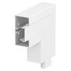 Ângulo plano rígido 200x200x100 Policarbonato/acrilonitrila-butadieno-estireno branco puro RAL 9010