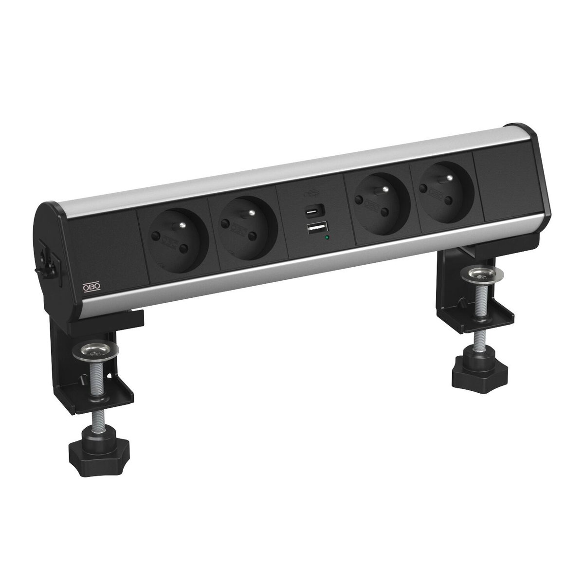 Deskbox com patilha de fixação 325x71x78 Alumínio anodizado alumínio