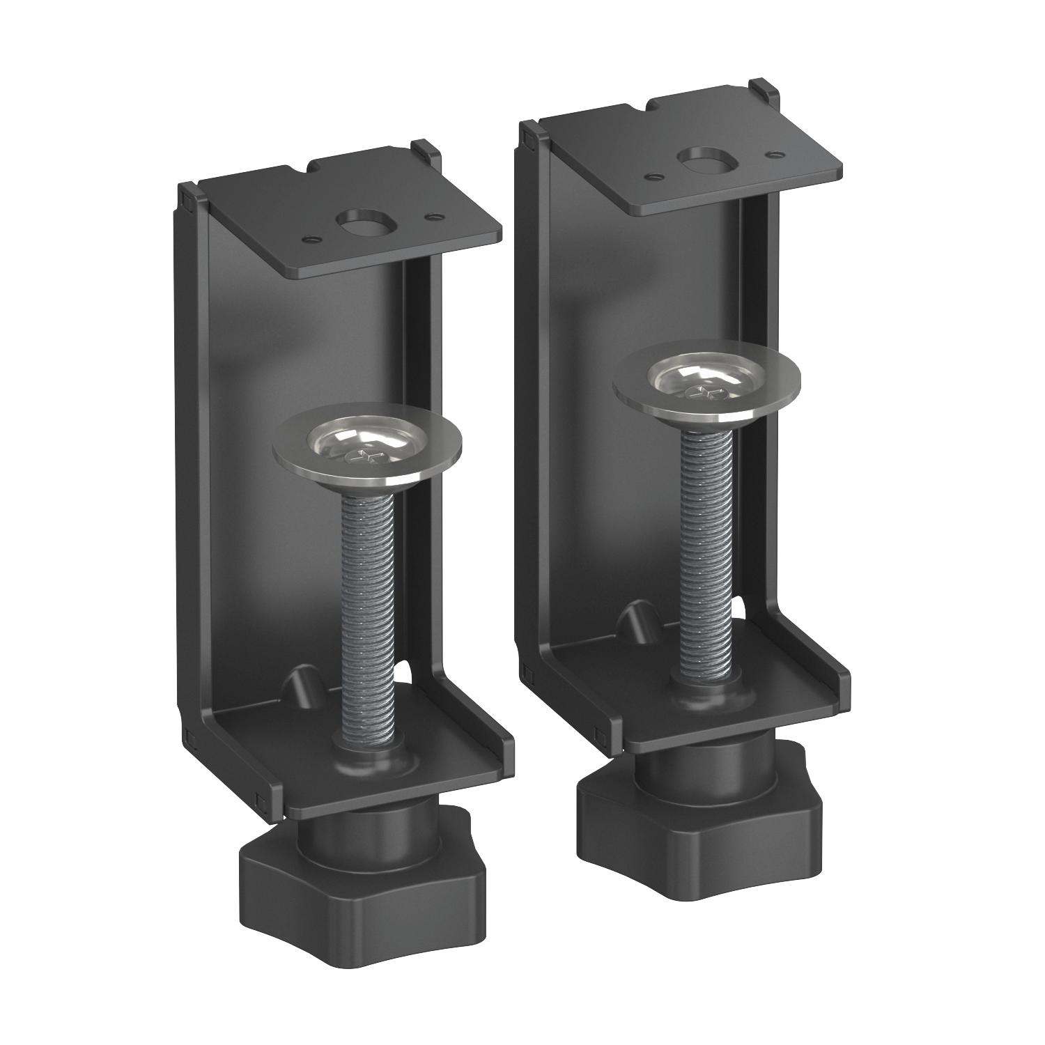Patilha de fixação intervalo de 40 a 70 mm 80,4x38,5x118 Aço inoxidável, livre de ferrugem A2 1.4301 revestido a pó preto