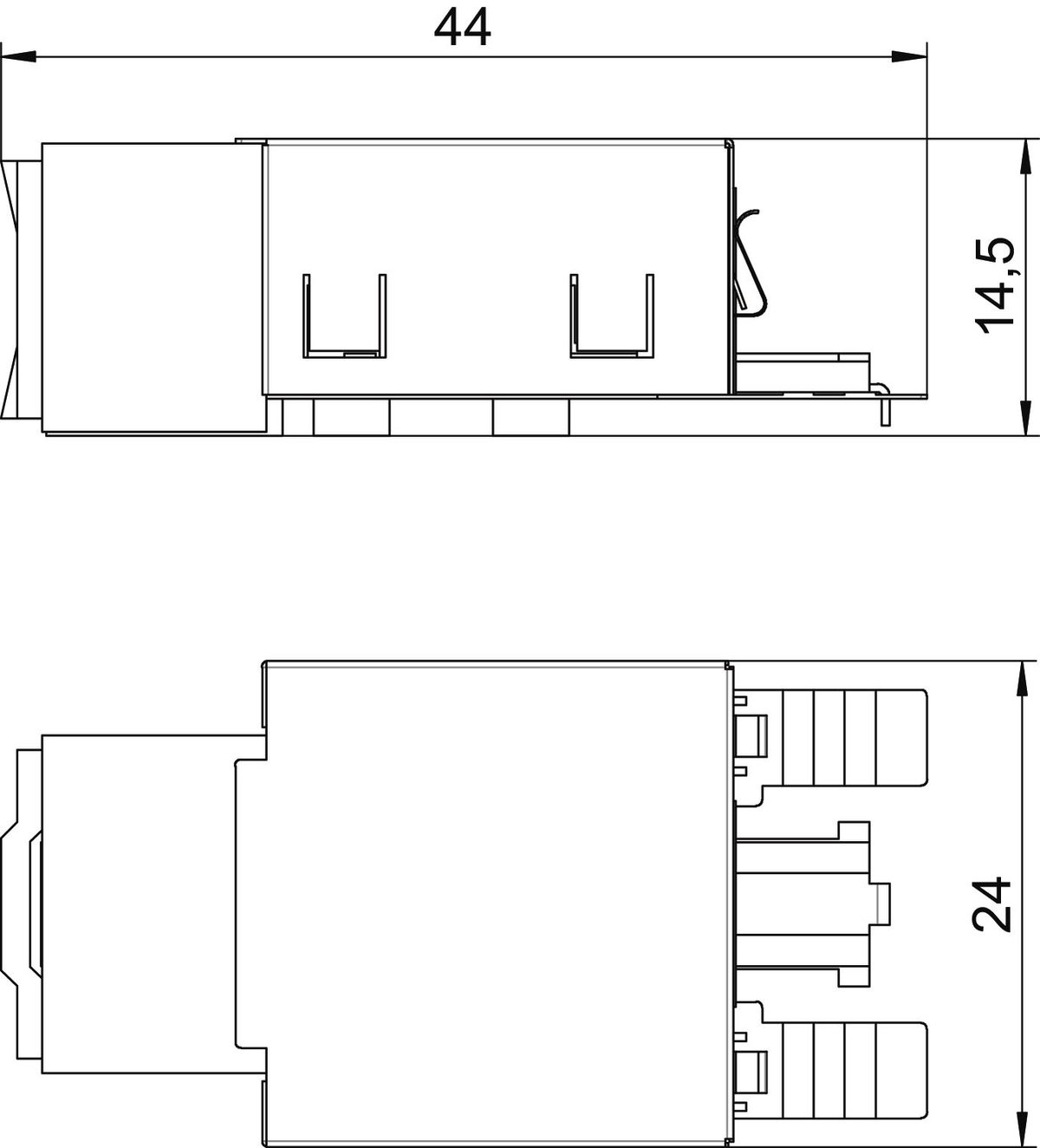 Conector RJ45 Cat. 6 blindado  – Imagem 2 de 2